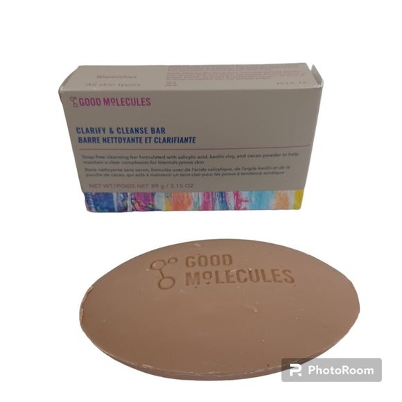 Good Molecules Clarify & Cleanse Bar Full Size 3.15 Ounce NEW In Box - Picture 1 of 8